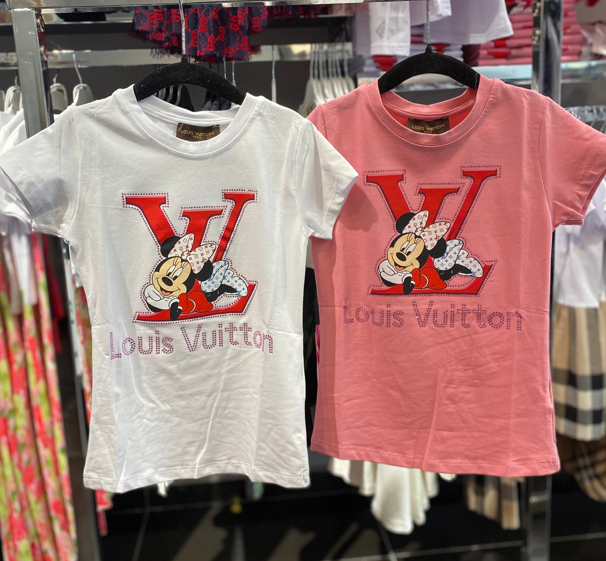 Louis Vuitton pink Minnie Mouse t-shirt