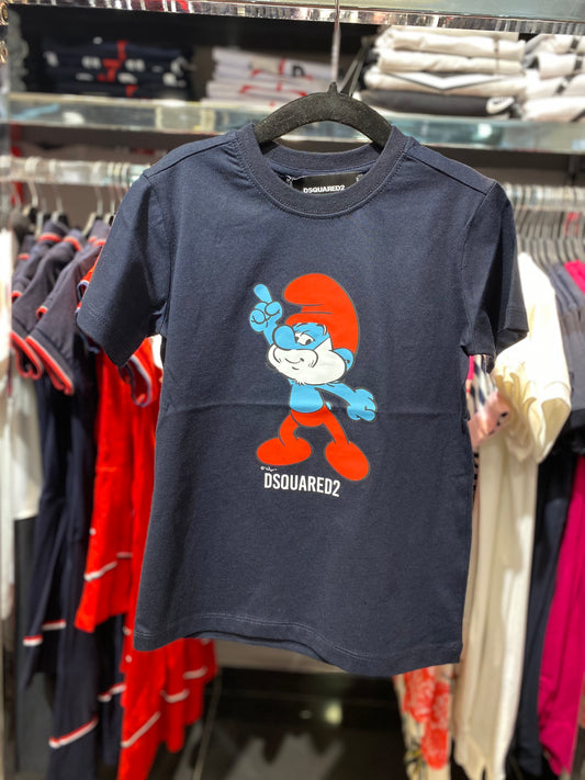 Dsquared2 Smurfs dark blue T-shirt