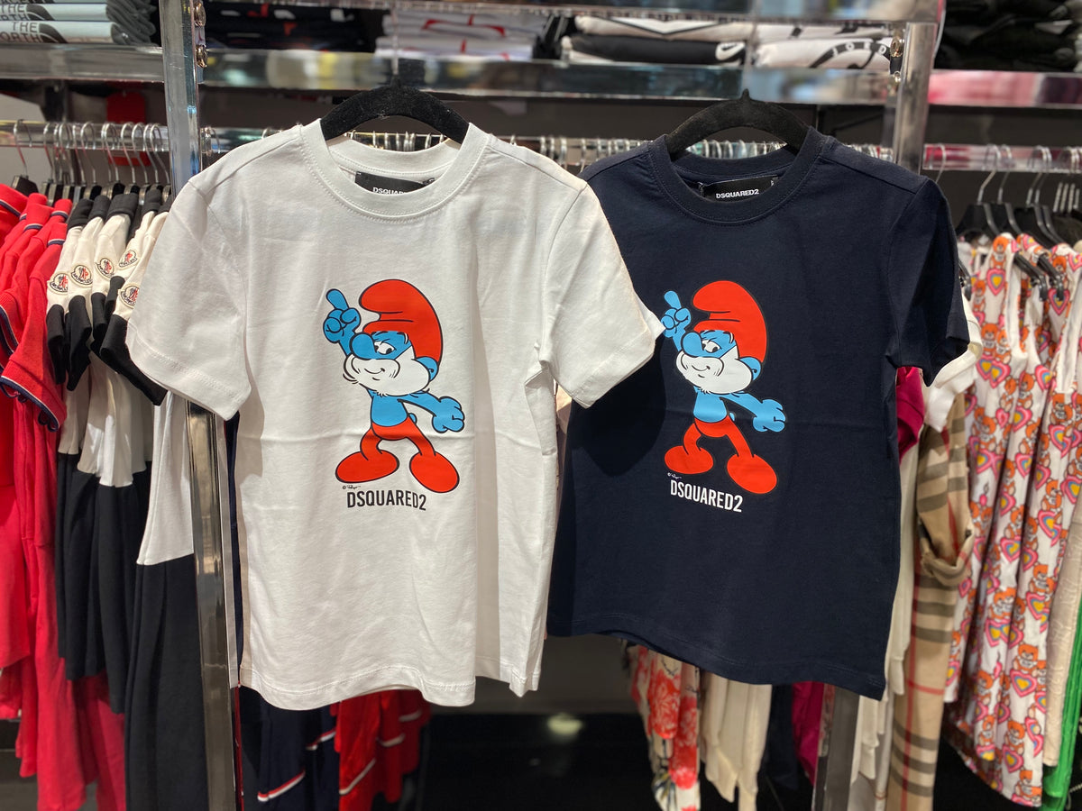 Dsquared2 Smurfs white T-shirt